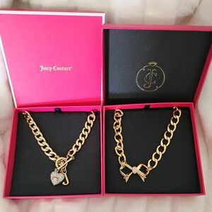 Juicy Couture Gold Necklace Set